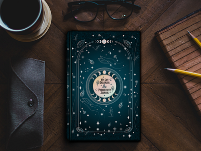 My Life Organizer & Productivity Journal (Book Cover Designs) adobe illustrator book book cover designs book covers design digital design graphic design illustration planners print printables
