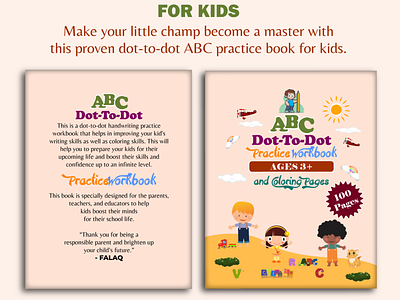 ABC dot to dot practice workbook for kids