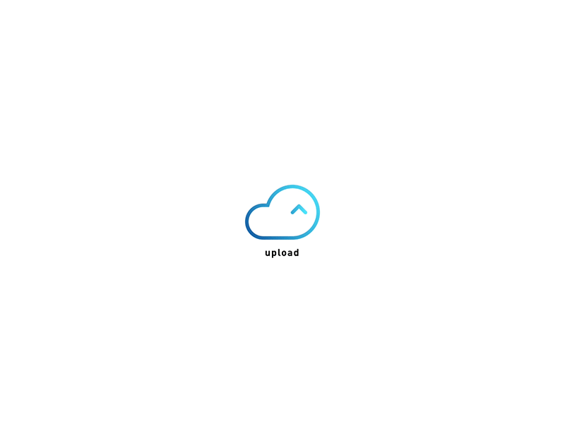 Upload to the Cloud animation cloud icon microinteraction principle upload