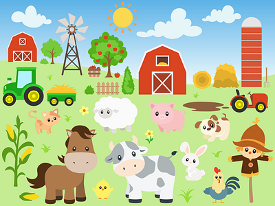 Farm Animal Set