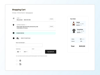 Shopping Cart design