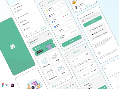 Laundry App UI