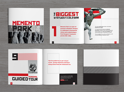 MEMENTO PARK BUDAPEST BROCHURE brochure design graphic design layout design typography