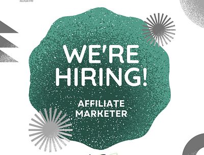 Flyer for affiliate marketer vacancy design flyer graphic design