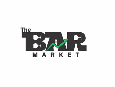 Bar market logo brand branding design flat logo minimal ui vector