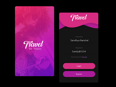 travel app 1 app brand branding design ui ux