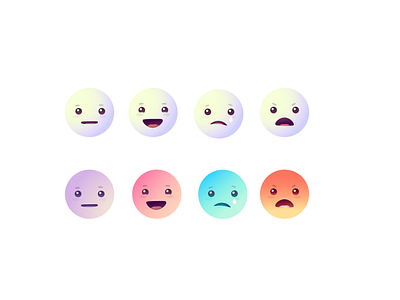 emoji set design icon illustration minimal ui vector