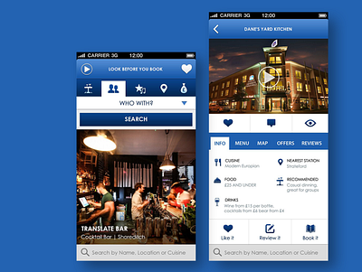 restaurant app app design flat ui ux