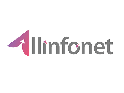 Allinfonet advertise brand branding design flat icon identity illustration illustrator lettering logo minimal type typography vector