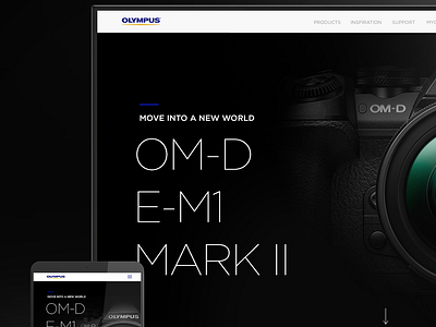 Olympus New Website Proposal design