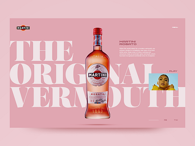 Martini Rosato design product design typography web design website website design