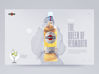 Martini Bianco artdirection design typography web design webdesign website website design