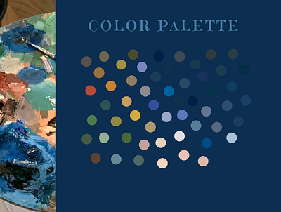 Color Palette - "Dreamers" art portfolio color palette design graphic design illustration oil paintings portfolio