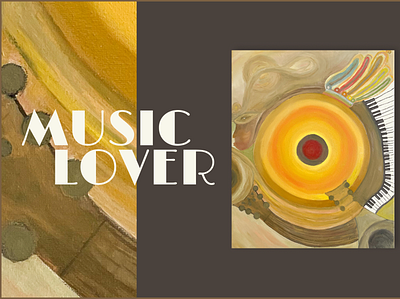"Music Lover" - oil paintings - Art portfolio art portfolio design graphic design oil paintings portfolio