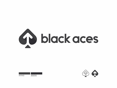 Black Aces Logo aces black black aces logo logo design logo mark logodesign mark