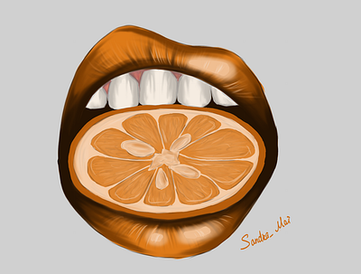 orange mood design illustration