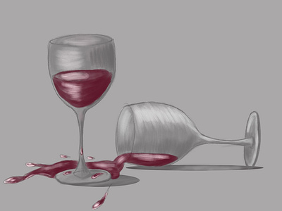 a glass of wine