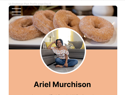UI Challenge iPad: Day 6 daily challenge design font typography ui