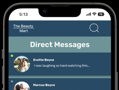 UI Challenge Day 13: Direct Messages daily challenge design ui