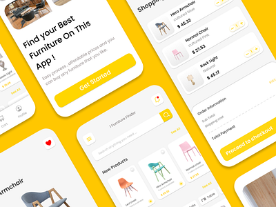 furniture shop UI & UX app design furniture ui uiux ux