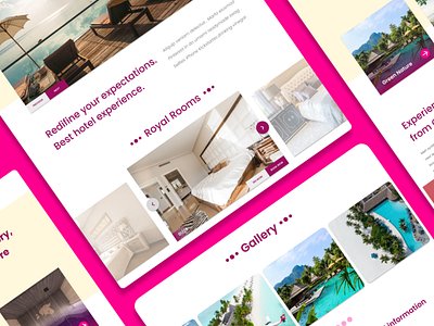 Hotel Booking Landing Page and UI & UX