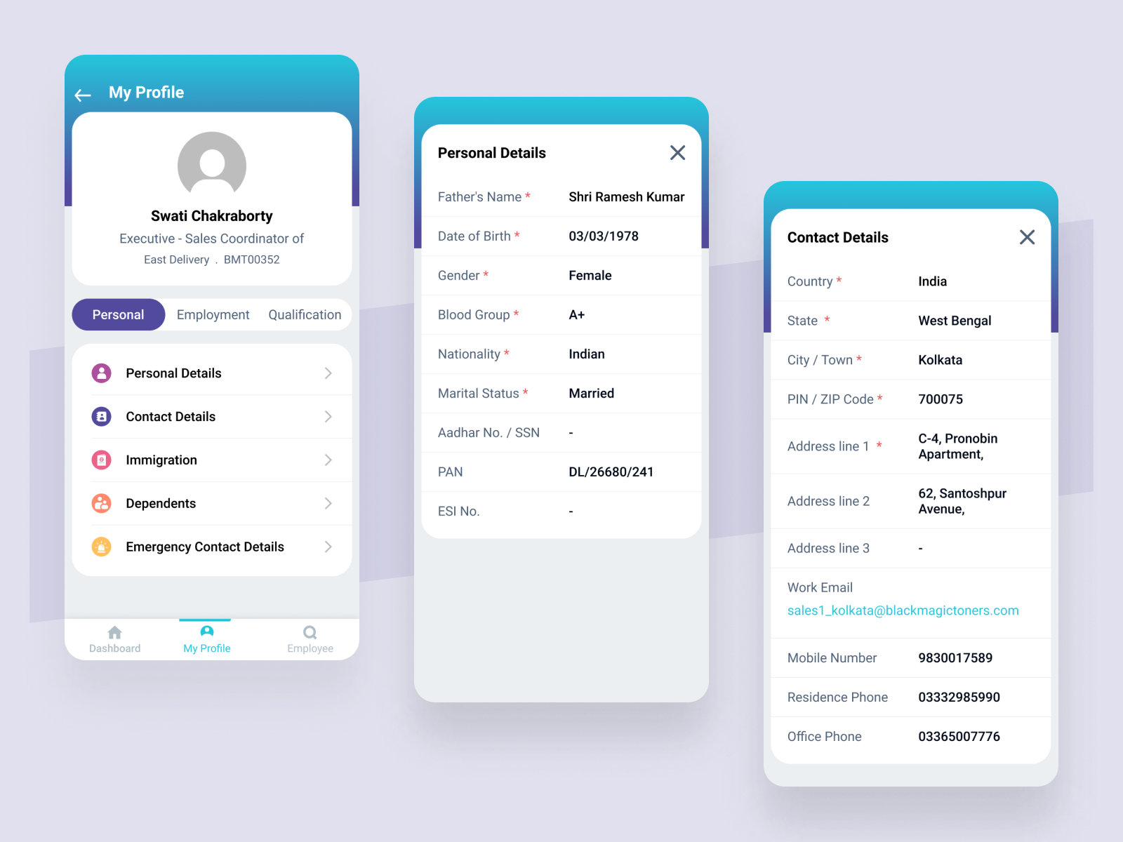 HR Management Android Application by Rajni Sonkar on Dribbble