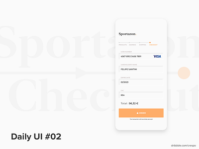 Daily UI #02 02 checkout daily daily ui dailyui neomorphism neumorphism order payment ui