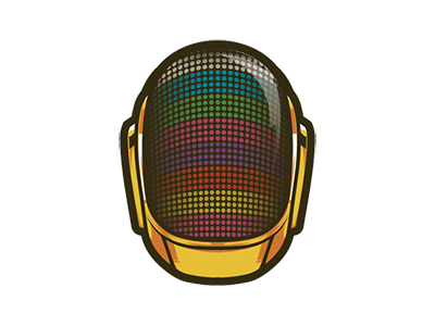 Daft Punk helmet GIF
