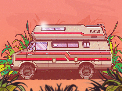 RV drawing illustration rv vector