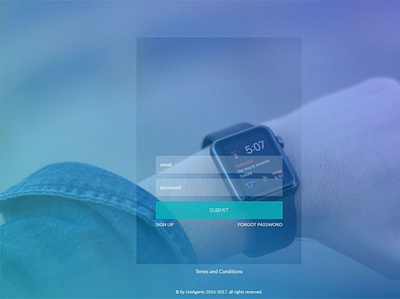 EMS Login Page Design