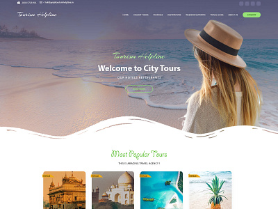 Travel Website Design design web