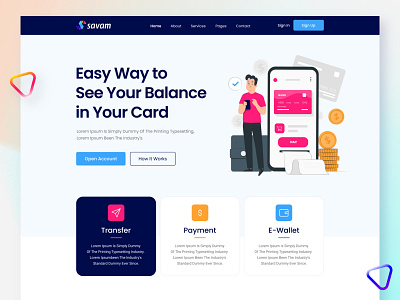 Web Design for Savam Financial Services adobexd asantor bankinguidesign bankingwebsite branding design figma gfxhouse graphic design illustration interface landingpage logo savam ui uiux userexperience userinterface web design webdesigne