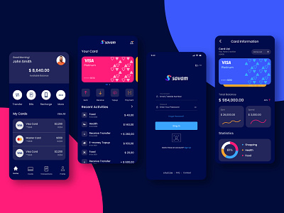 App Design for Savam Financial Services