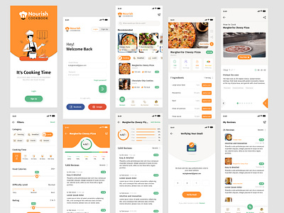 Food Recipes Mobile App Design app design mobile app uiux recipe ui ux