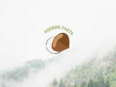 Podere Faeta bedbreafast booking branding chestnut design green icon illustration italy logo logo design maremma minimal nature trees tuscany typography vector web woods