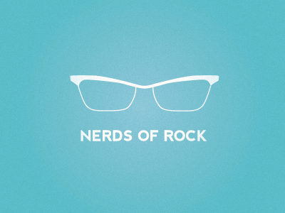 Nerds Of Rock identity logo rock candy