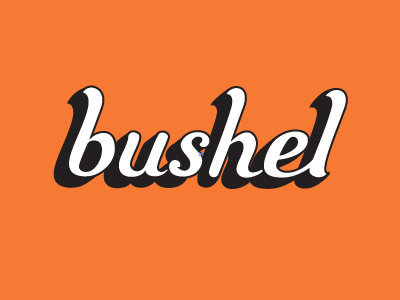 bushel logo sketch bushel hand type lettering poppy sketch type