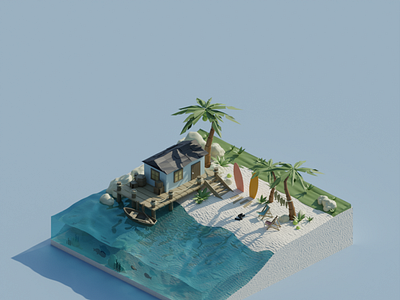 beach in texture 3d 3dartist animation blender branding design game gamedesign gamedev graphic design leveldesign render