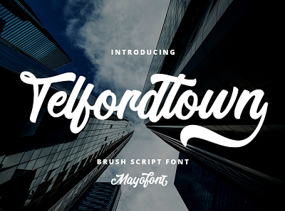 Telford Town - Bold Script Font classic font design font handlettering font handwriting font illustration logo logotype retro font script font