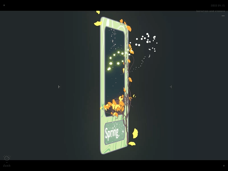 Lost my Spring - Epidemic blockade / Shanghai animation blender blender3d design illustration motion motion graphics spring