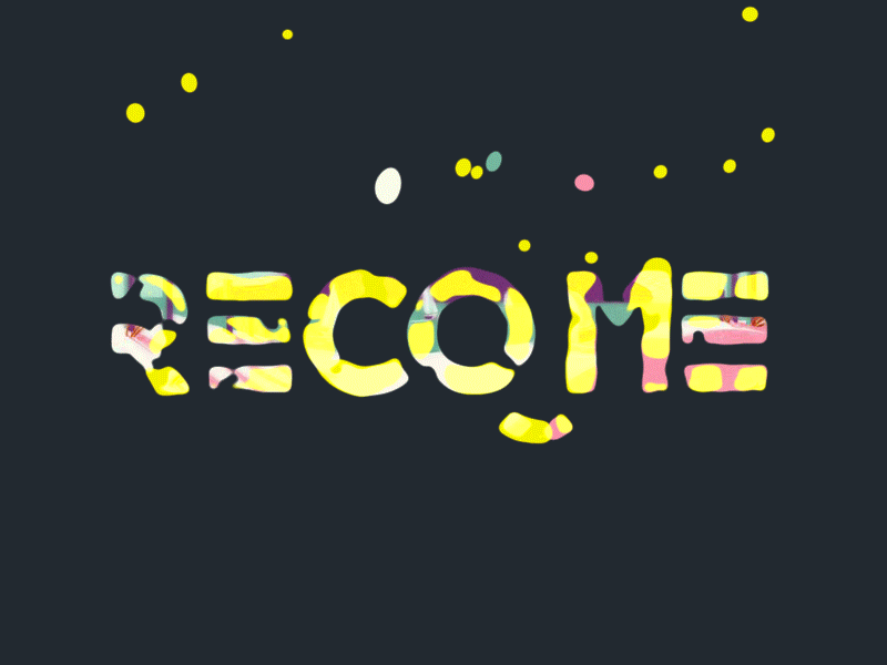 RecoMe logo gif ae gif logo