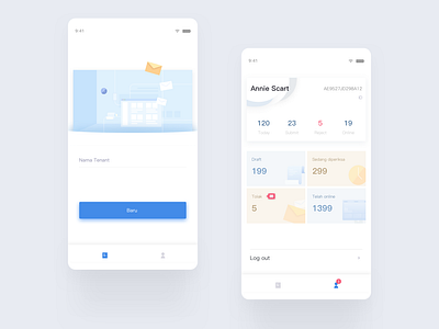 Proyek Personal center Merchant system Ui design system ui