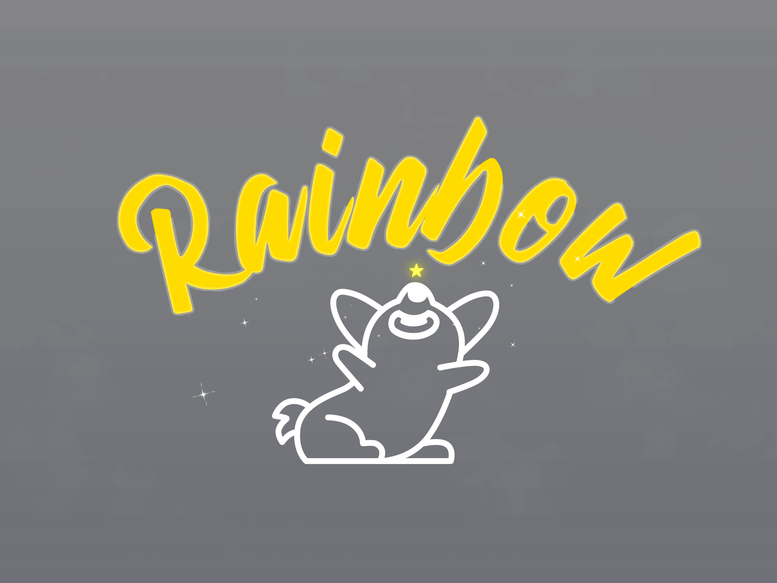 Rainbow & Pet design dog dribbbleweeklywarmup gif icon illustration logo motion pet ui