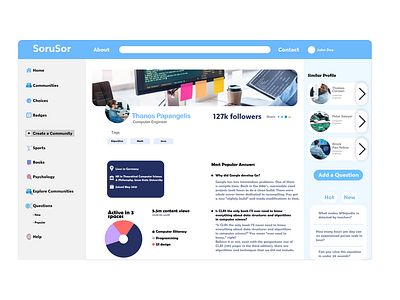 SoruSor : Platform for Asking Questions & Providing Answers app ask questions branding cankaya university chegg design graphic design illustration kundu logo mobiledesign quora soru sor sorusor ui ux vector çankayauni