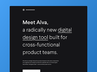 Meet Alva – a radically new design tool