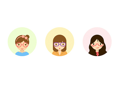 head portrait illustration ui