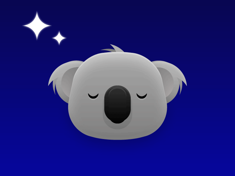 Gilles, The Sleepy Koala app gif koala motion sleep ui