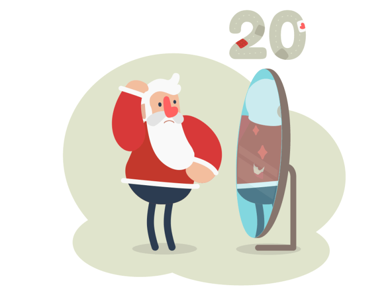 Day 20 - Advent Calendar 🎄 animation duik gif illustration joystick n sliders loop motion graphics rig rubberhose