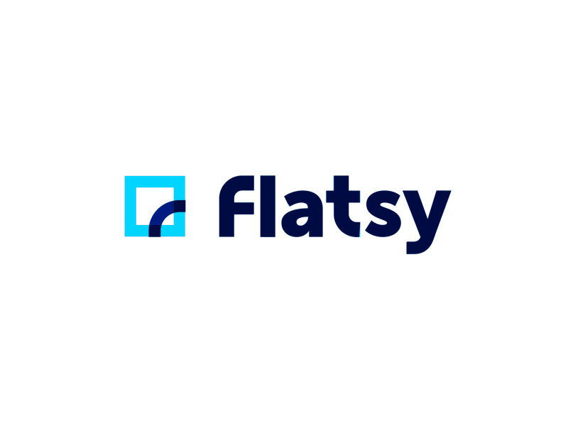 Flatsy - Logo Animation animation brand branding gif illustration logo loop motion design motion graphics