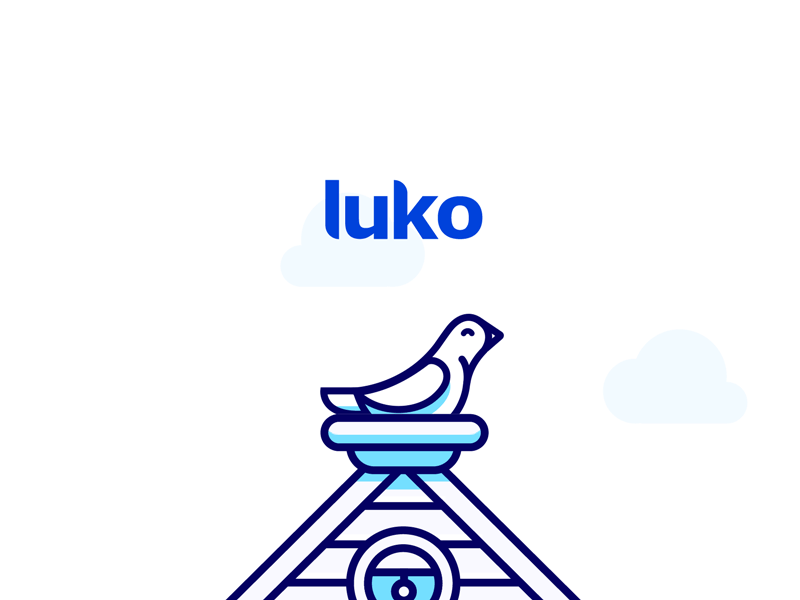 Luko - Bird 🐦 animation bird brand cycle gif illustration loop motion graphics